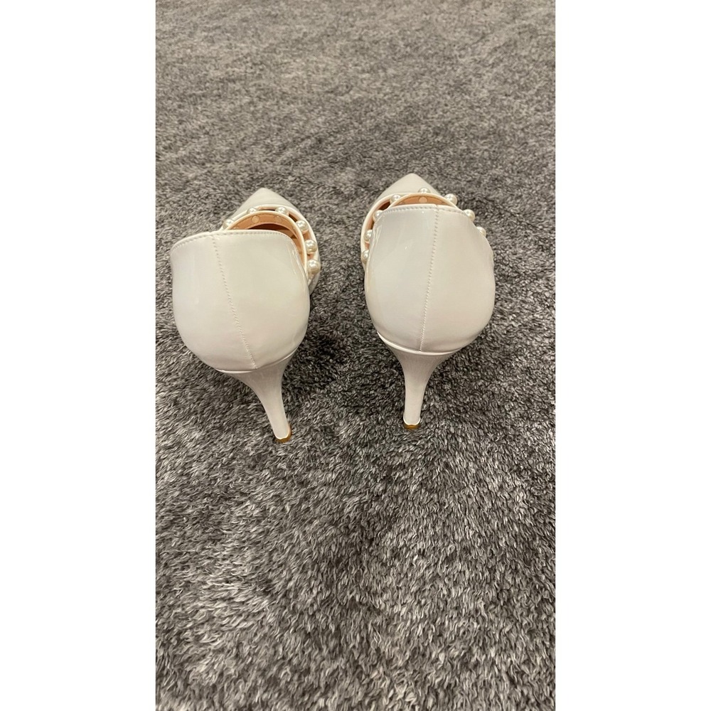 Heels Size 10 Women's Wedding Bridal pearl white high heels NIB size 10 formal - Picture 8 of 12